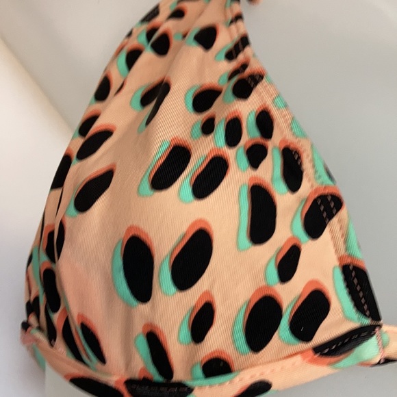 🌞NWT Bar III peachw/leopard print triangle top set A-69 - Picture 2 of 8